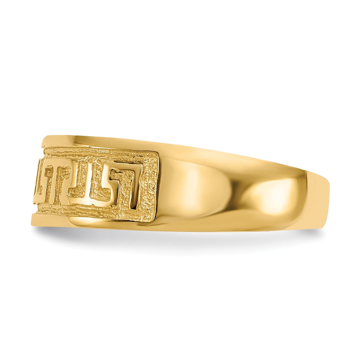 Alternate view of the Greek Design Key Toe Ring in 14K Yellow Gold by The Black Bow Jewelry Co.