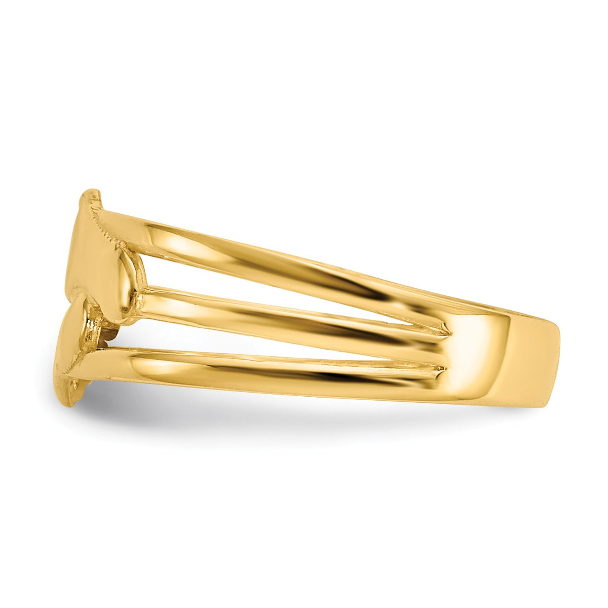 Alternate view of the Bare Feet Toe Ring in 14K Yellow Gold by The Black Bow Jewelry Co.
