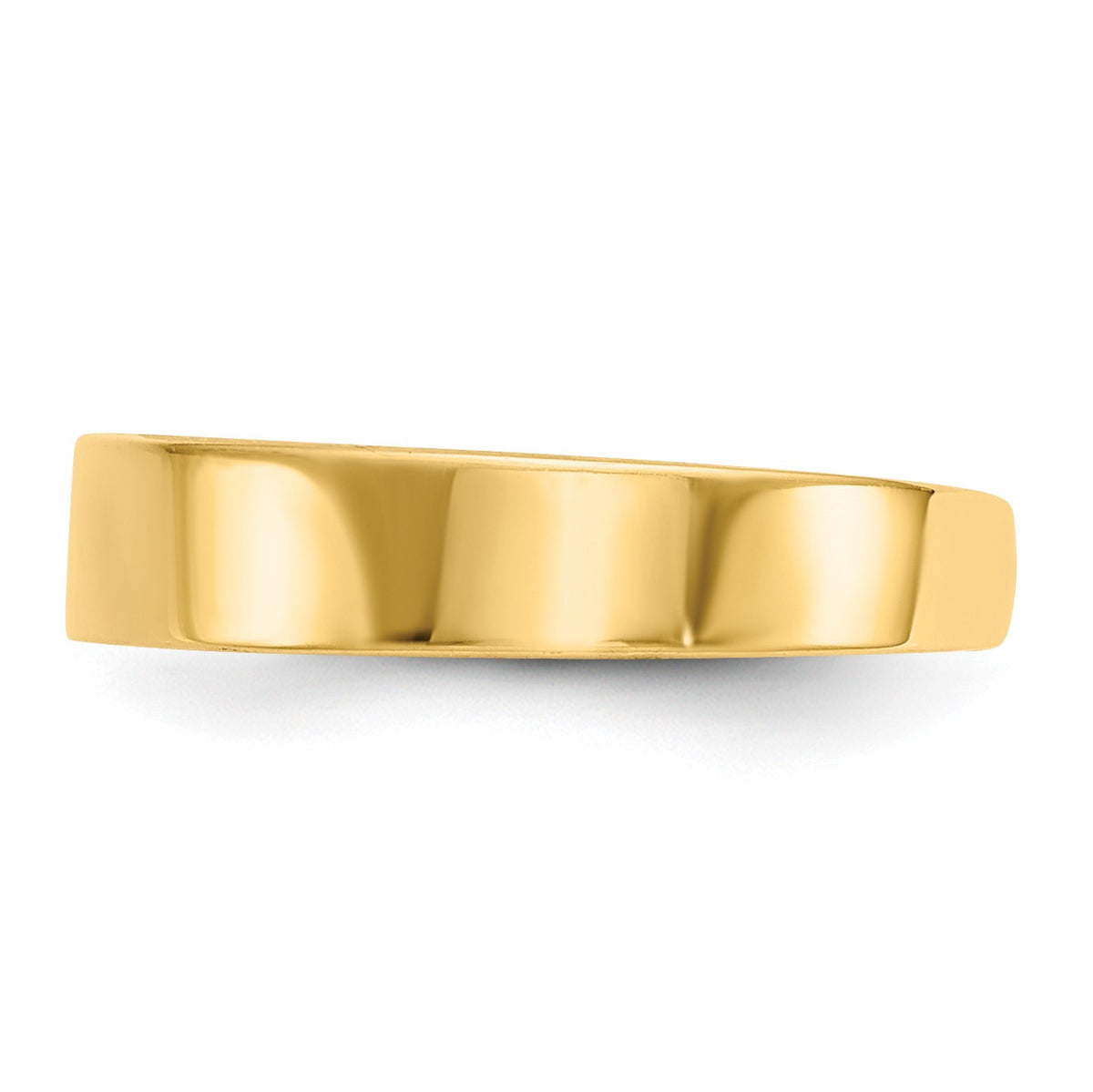 Alternate view of the 3mm High Polished Toe Ring in 14k Yellow Gold by The Black Bow Jewelry Co.