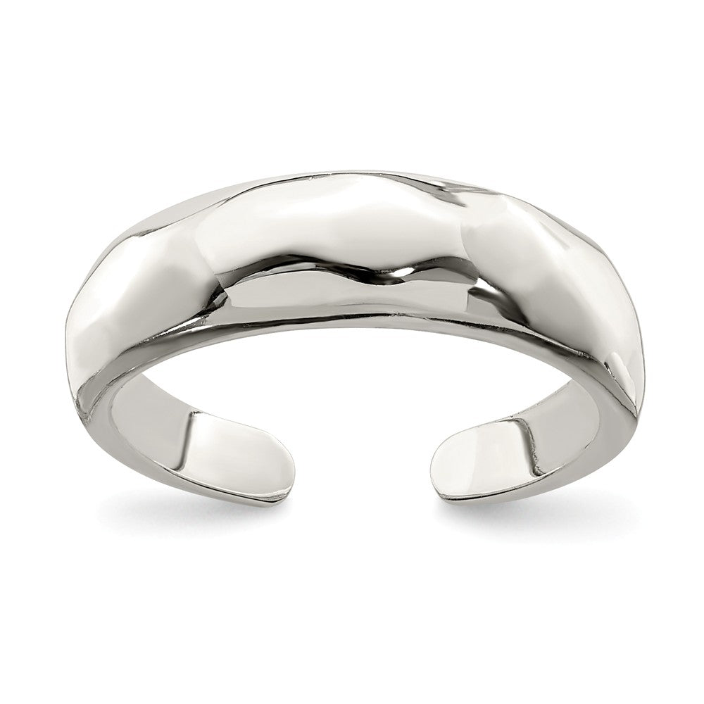 Polished Domed Sterling Silver Toe Ring, Item T8118 by The Black Bow Jewelry Co.