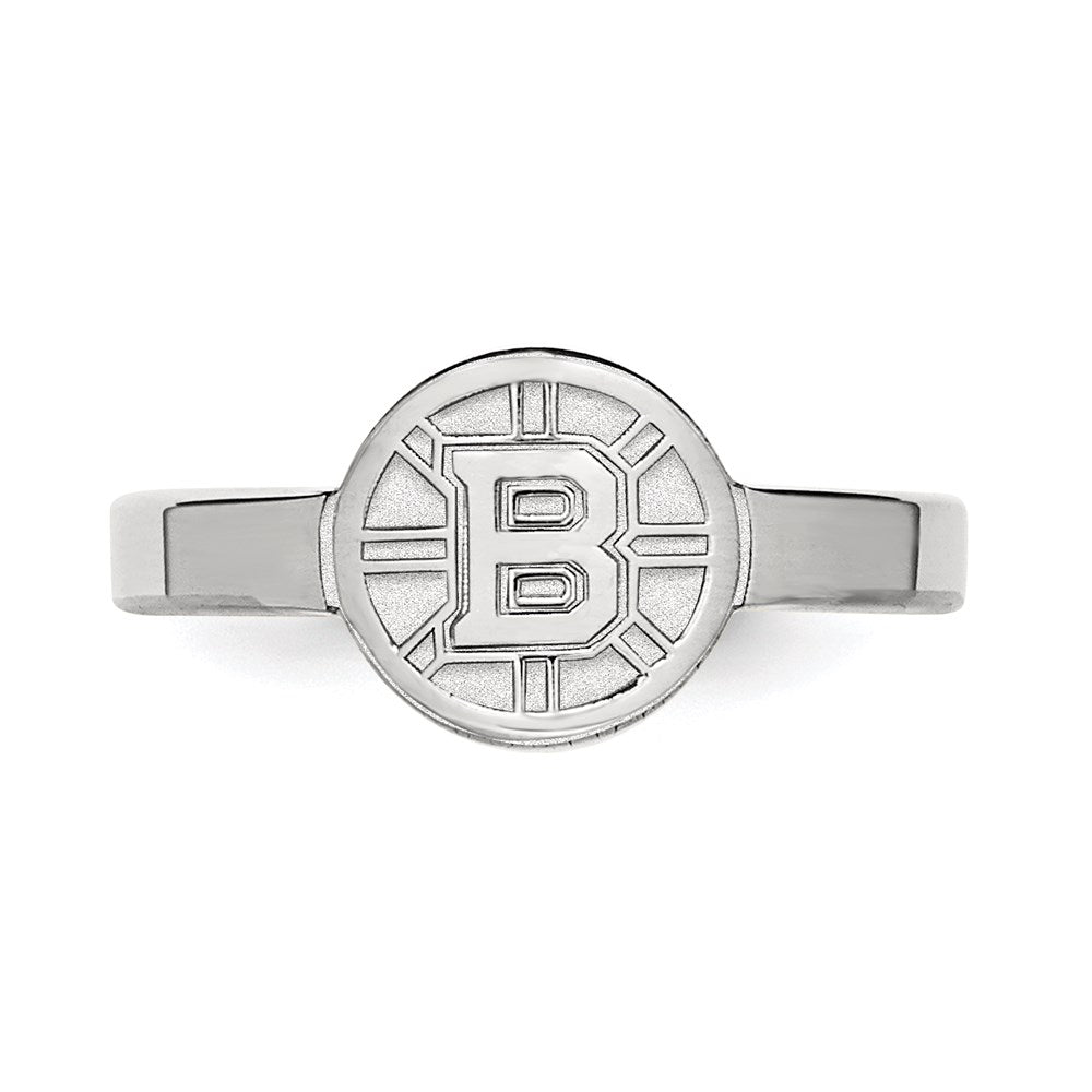 Alternate view of the Sterling Silver NHL Boston Bruins Toe Ring by The Black Bow Jewelry Co.