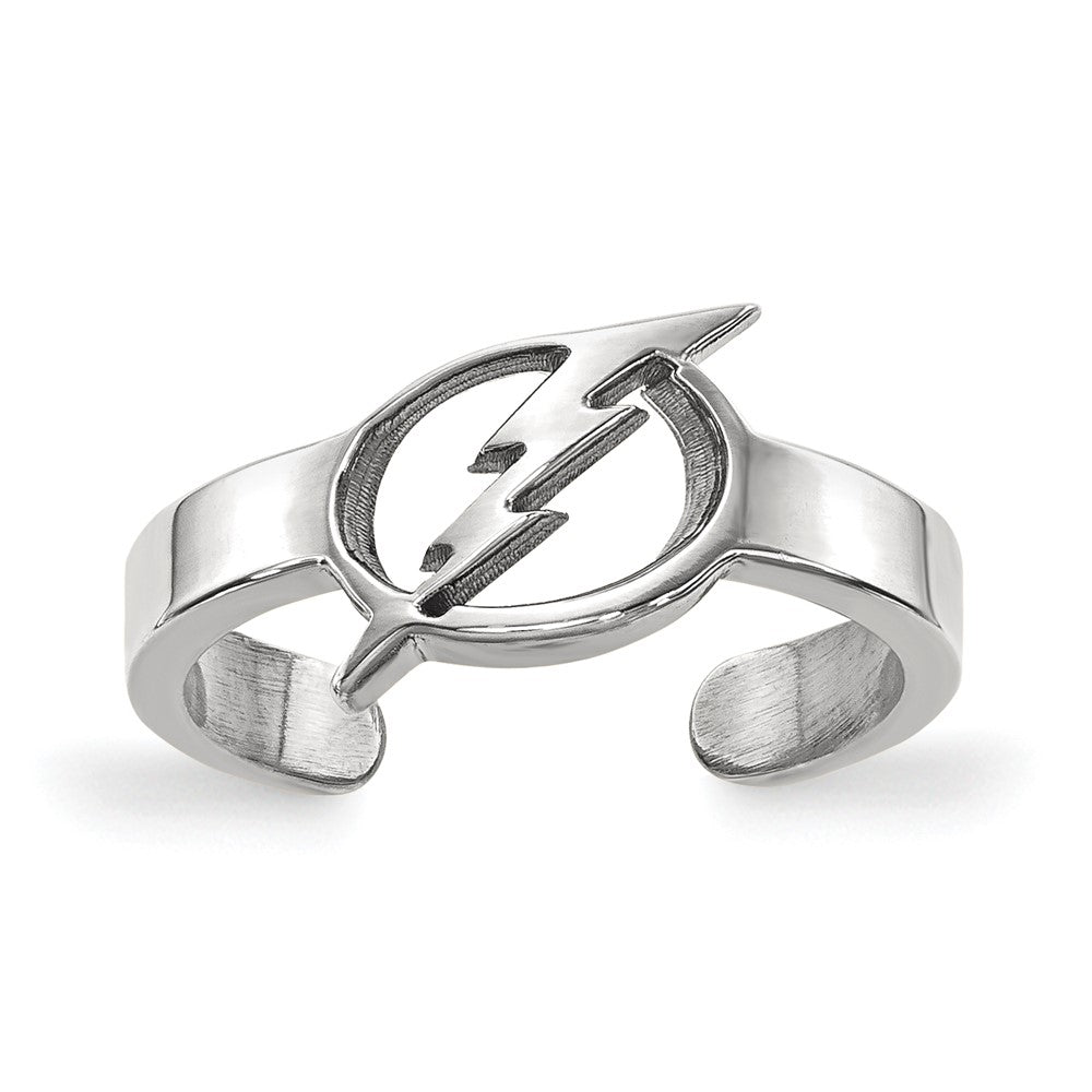 Sterling Silver NHL Tampa Bay Lightning Toe Ring, Item T8183 by The Black Bow Jewelry Co.