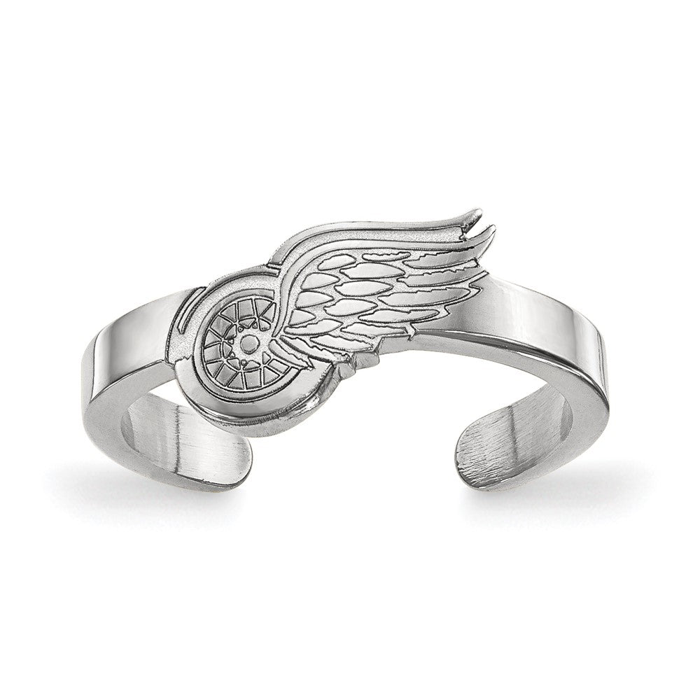 Sterling Silver NHL Detroit Red Wings Toe Ring, Item T8185 by The Black Bow Jewelry Co.