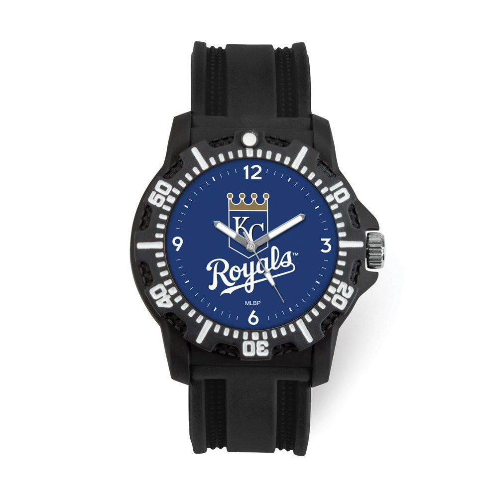 MLB Mens Kansas City Royals Model Three Watch, Item W10002 by The Black Bow Jewelry Co.