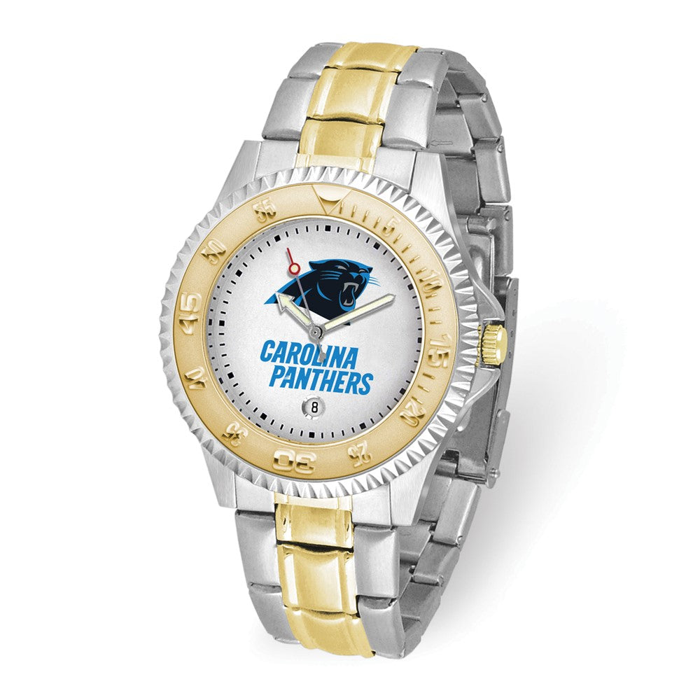 NFL Mens Carolina Panthers Competitor Watch, Item W10406 by The Black Bow Jewelry Co.