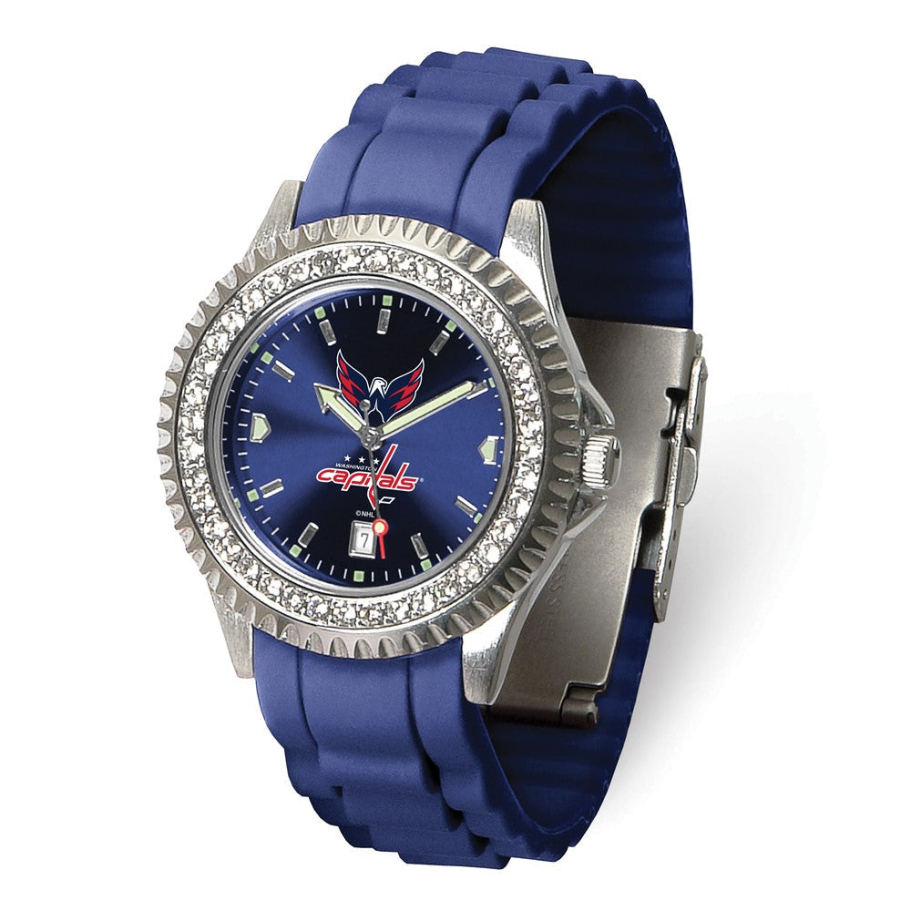 NHL Ladies Washington Capitals Sparkle Watch, Item W10559 by The Black Bow Jewelry Co.