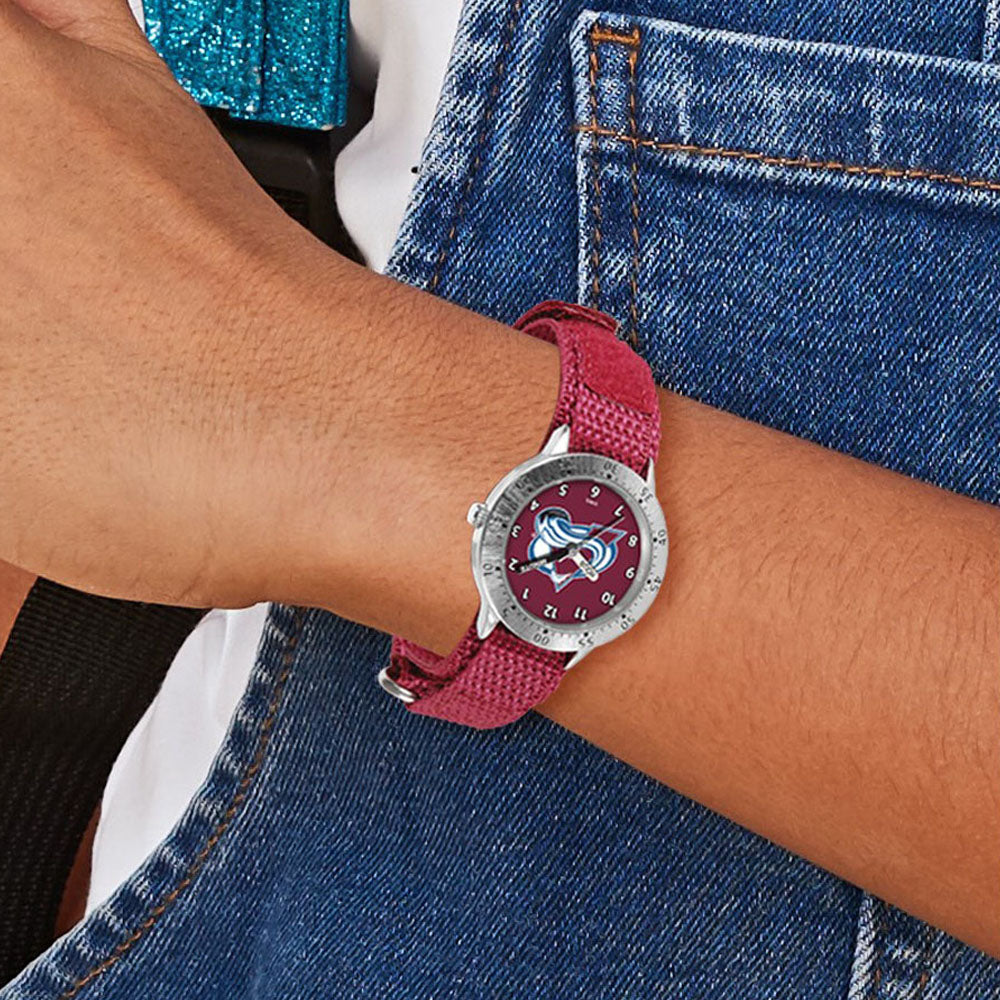 Colorado Hockey Avalanche - Women's Watch With Team Logo Inlay and Floating  Crystal Heart - Walmart.com