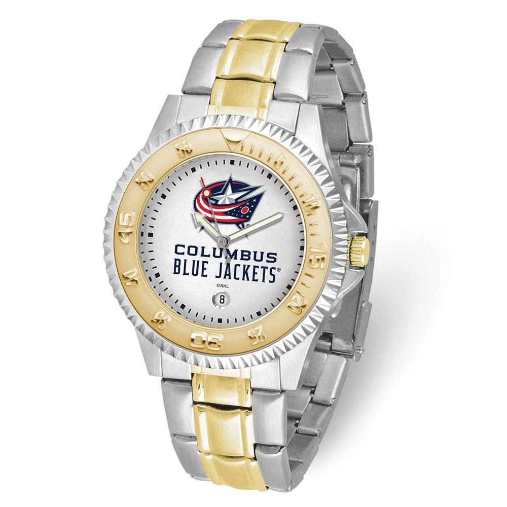 NHL Mens Columbus Blue Jackets Competitor Watch, Item W10598 by The Black Bow Jewelry Co.