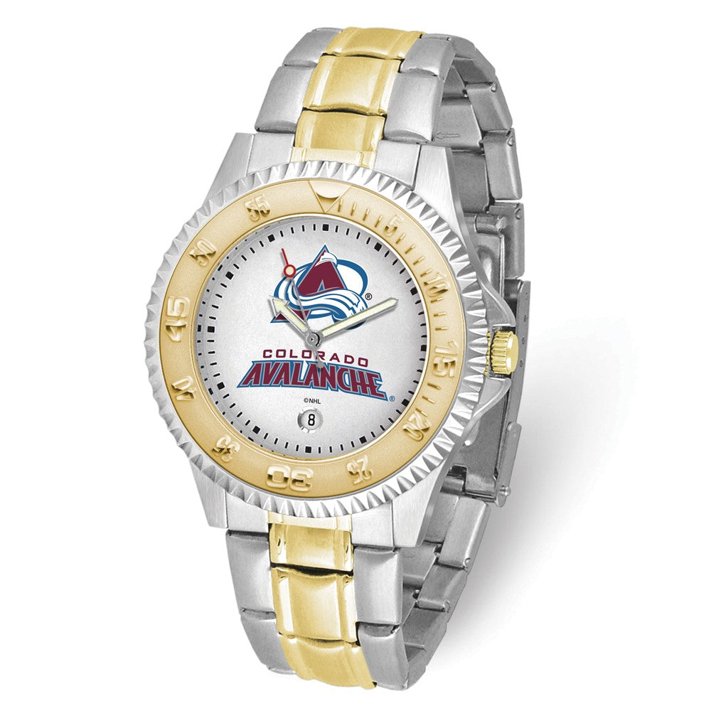 NHL Mens Colorado Avalanche Competitor Watch, Item W10600 by The Black Bow Jewelry Co.