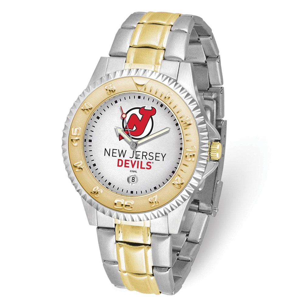 NHL Mens New Jersey Devils Competitor Watch, Item W10609 by The Black Bow Jewelry Co.