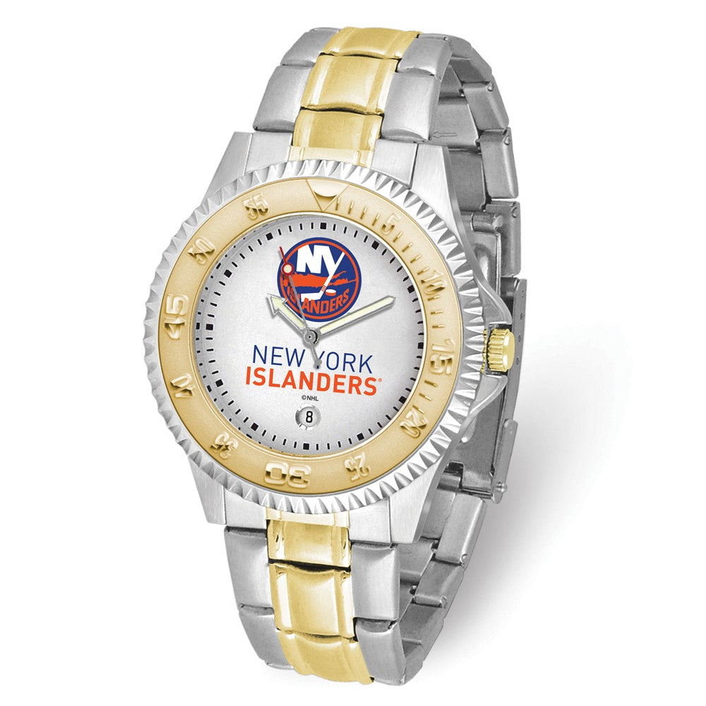 NHL Mens New York Islanders Competitor Watch, Item W10610 by The Black Bow Jewelry Co.