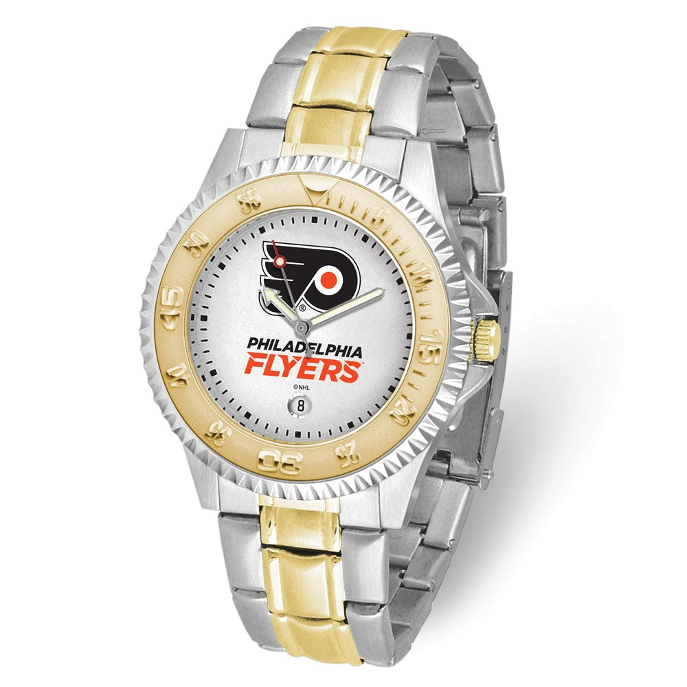 NHL Mens Philadelphia Flyers Competitor Watch, Item W10613 by The Black Bow Jewelry Co.