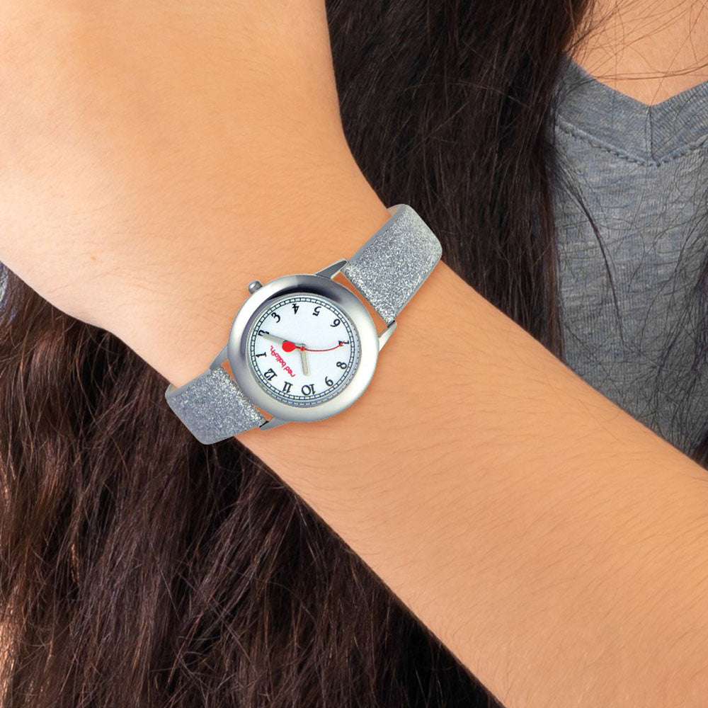 Alternate view of the Red Balloon Girls Silver Strap Tween Watch by The Black Bow Jewelry Co.