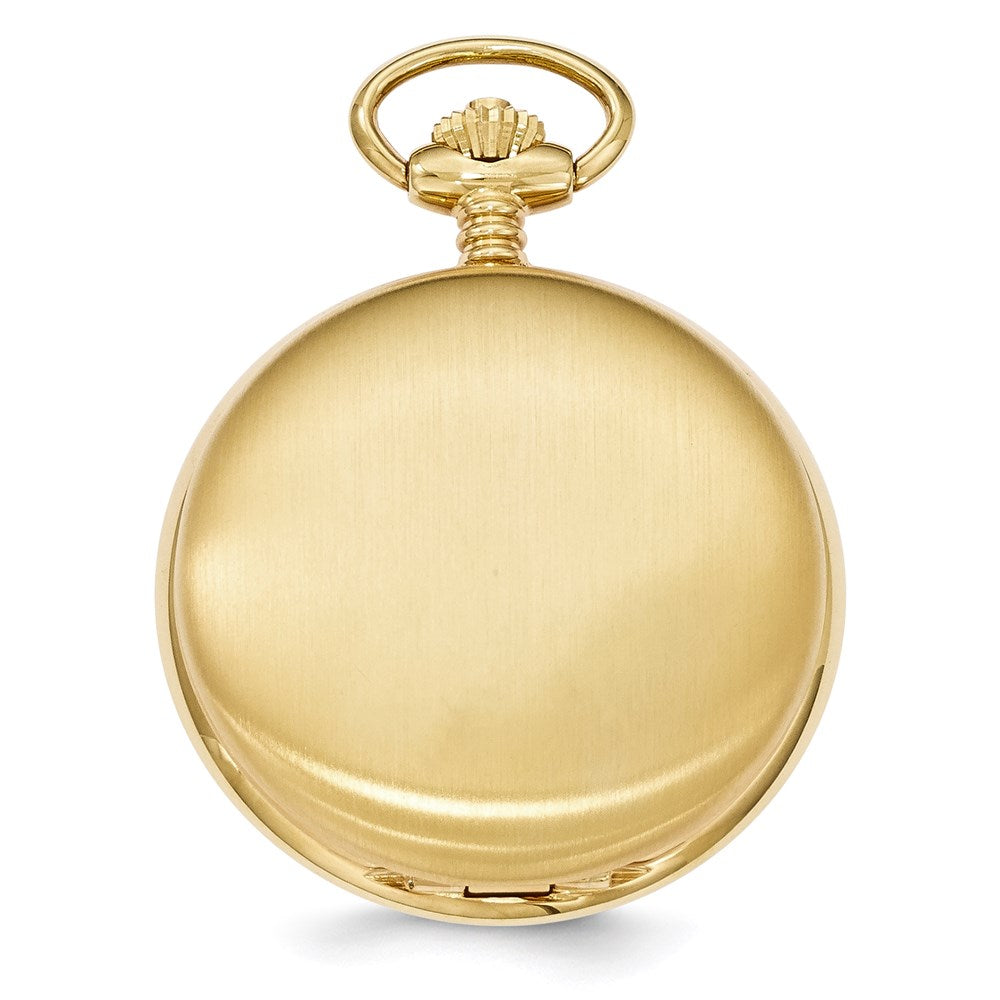 Alternate view of the Swingtime Gold Finish Brass Quartz 42mm Pocket Watch by The Black Bow Jewelry Co.