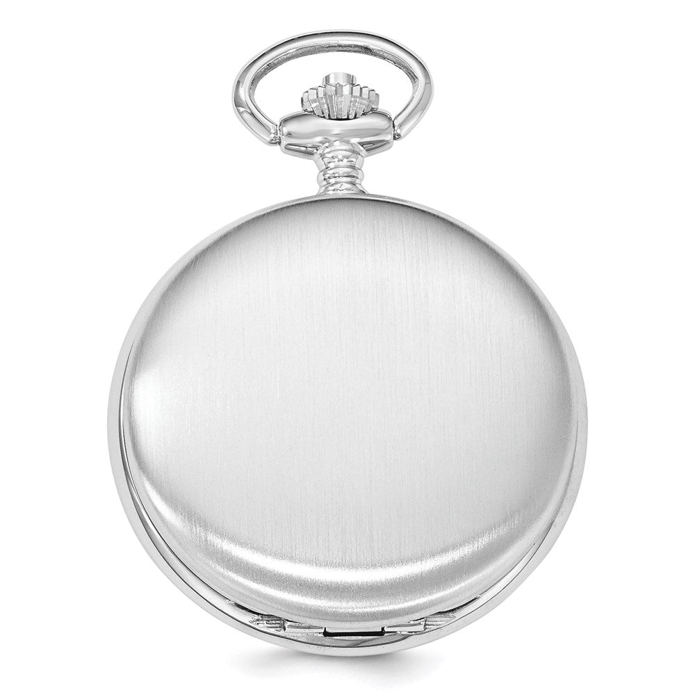 Alternate view of the Swingtime Chrome-finish Brass Mechanical 42mm Pocket Watch by The Black Bow Jewelry Co.