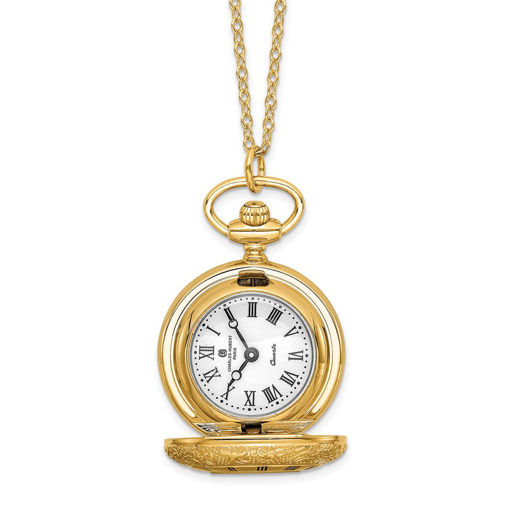 Ladies gold sale pendant watch