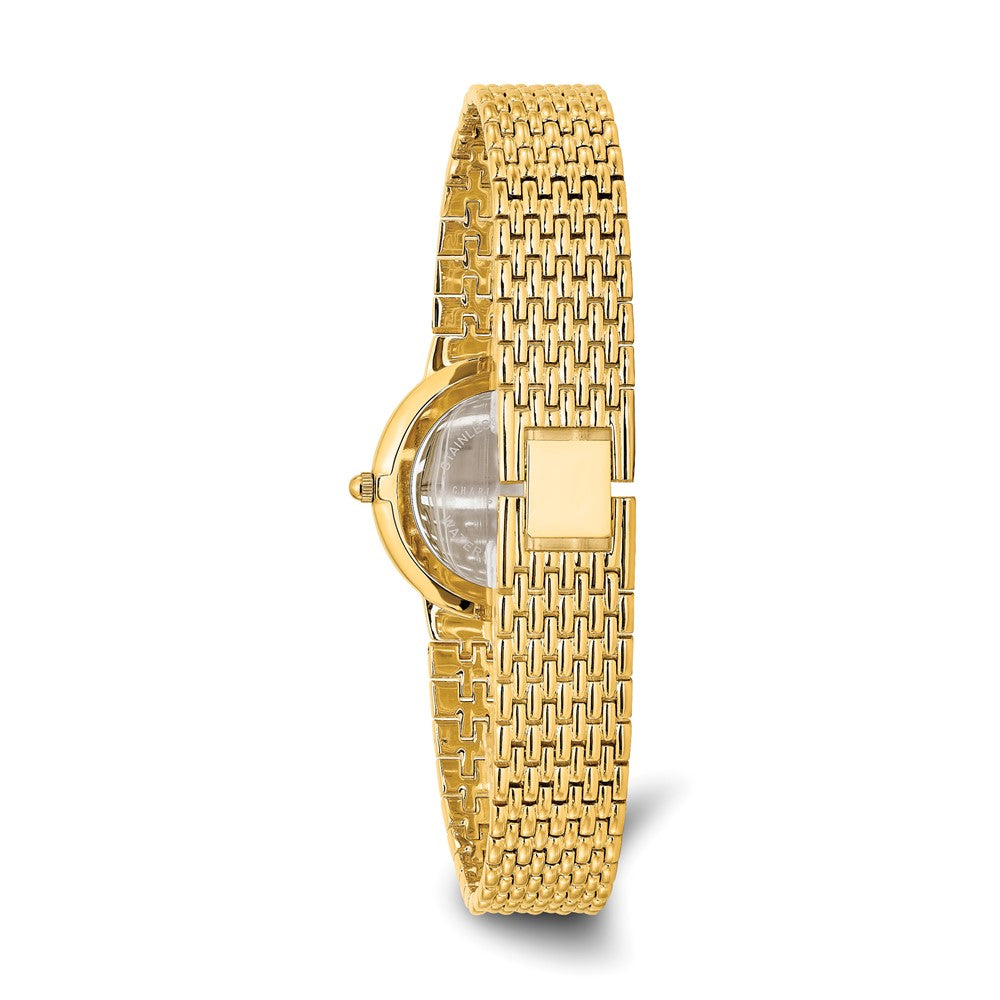 Alternate view of the Charles Hubert Mens Polished Gold-Plated Watch by The Black Bow Jewelry Co.