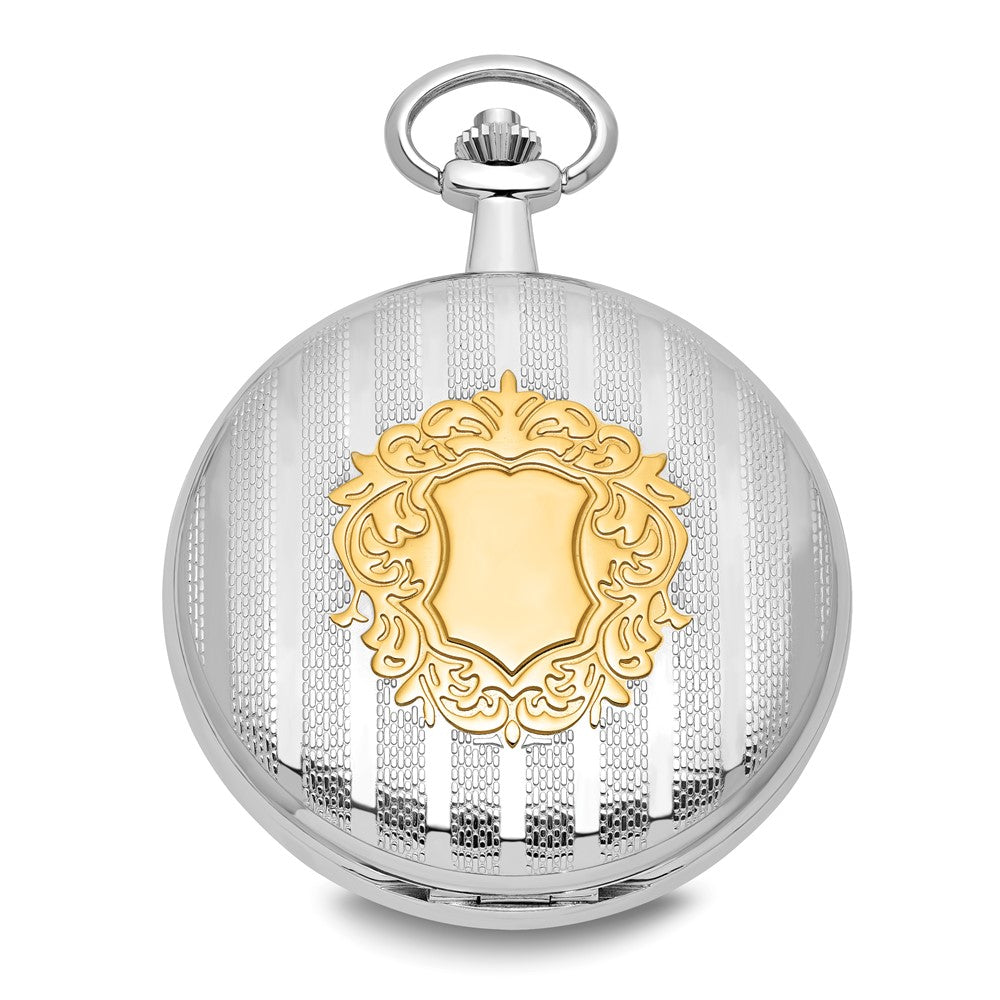 Alternate view of the Charles Hubert Two-tone White Dial 50mm Pocket Watch by The Black Bow Jewelry Co.