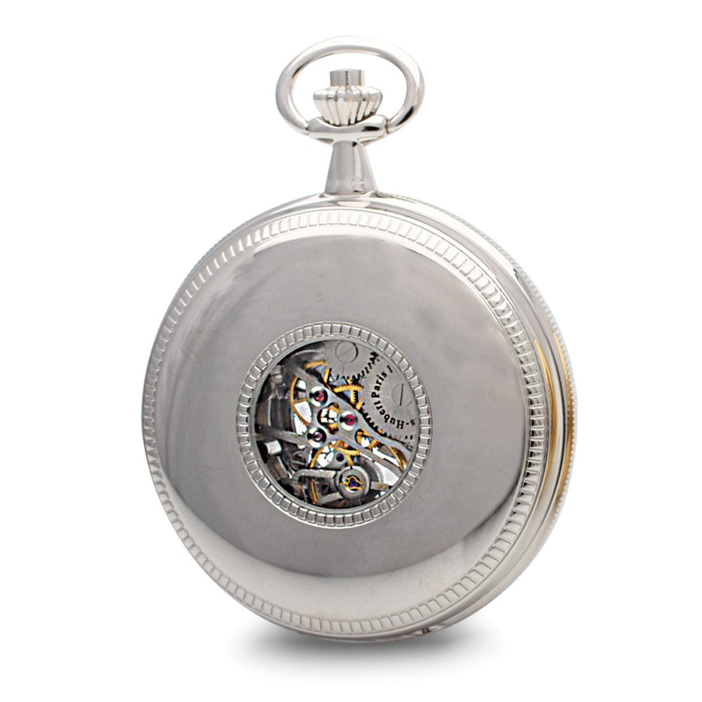 Alternate view of the Charles Hubert Chrome Finish White Dial 50mm Pocket Watch by The Black Bow Jewelry Co.