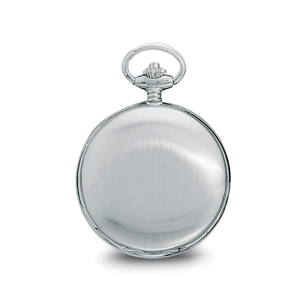 Alternate view of the Charles Hubert Satin Chrome-finish Off White Dial Pocket Watch by The Black Bow Jewelry Co.