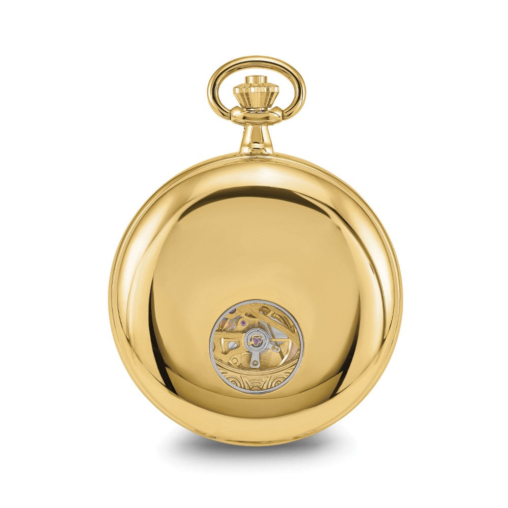 Alternate view of the Charles Hubert Gold Finish Double Cover Open Window Pocket Watch by The Black Bow Jewelry Co.