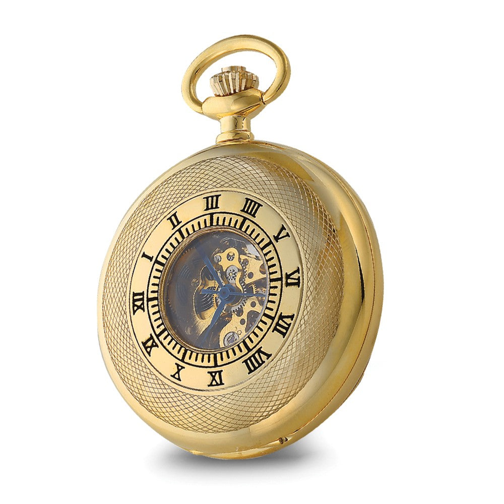 Alternate view of the Charles Hubert Gold Finish Open Window Case Pocket Watch by The Black Bow Jewelry Co.