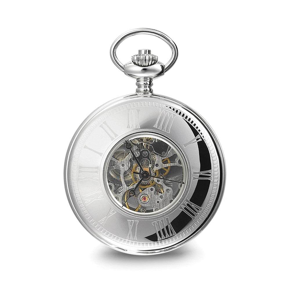 Alternate view of the Charles Hubert Polished Stainless Steel White Dial 48mm Pocket Watch by The Black Bow Jewelry Co.