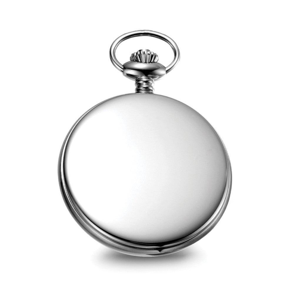 Alternate view of the Charles Hubert Polished Stainless Steel White Dial 48mm Pocket Watch by The Black Bow Jewelry Co.