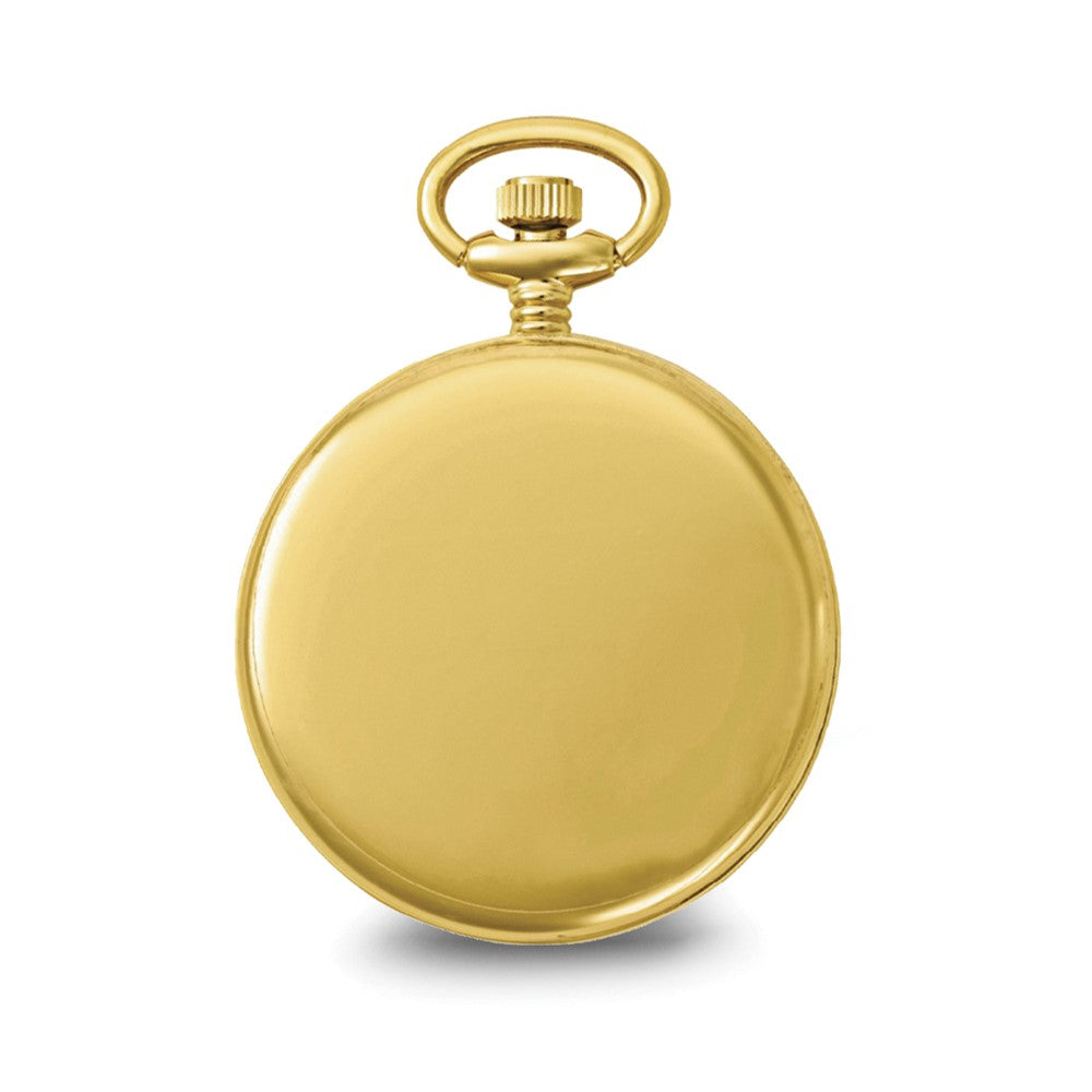 Alternate view of the Charles Hubert Gold Finish White Dial Gold Pocket Watch by The Black Bow Jewelry Co.