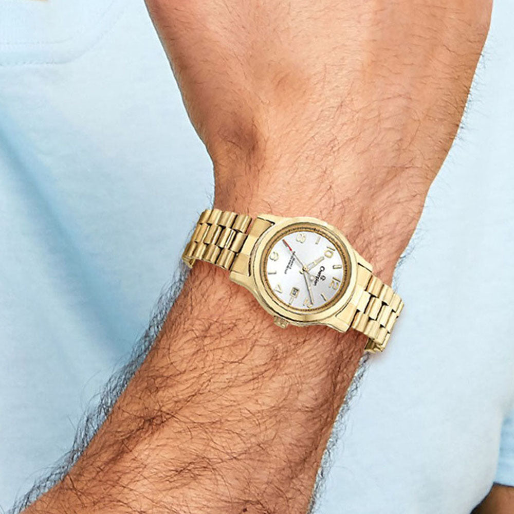 Alternate view of the Champion Mens Glamour Gold-tone Silver Dial Watch by The Black Bow Jewelry Co.