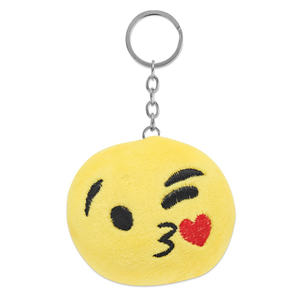 Alternate view of the Colori Ladies Happy Smile Kissy 30mm Black Key Ring/Watch Set by The Black Bow Jewelry Co.