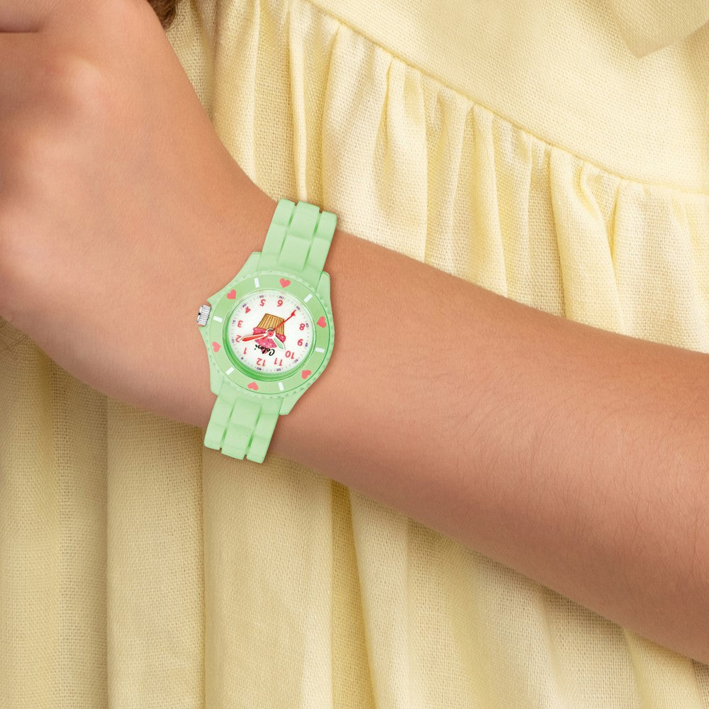 Alternate view of the Colori Girls Mint Green Cupcake Watch by The Black Bow Jewelry Co.