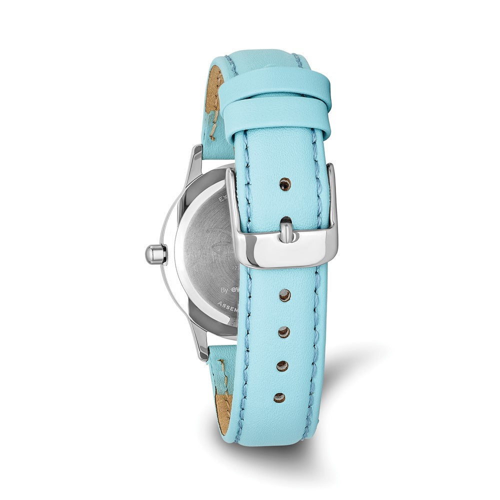 Alternate view of the Disney Girls Princess Cinderella Light Blue Leather Tween Watch by The Black Bow Jewelry Co.