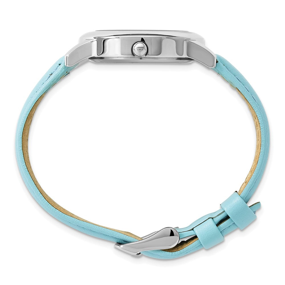 Alternate view of the Disney Girls Princess Cinderella Light Blue Leather Tween Watch by The Black Bow Jewelry Co.