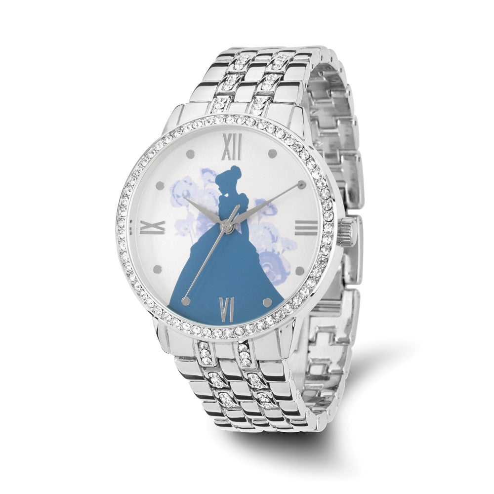 Disney Ladies Silver-tone Cinderella Silhouette Watch, Item W9332 by The Black Bow Jewelry Co.