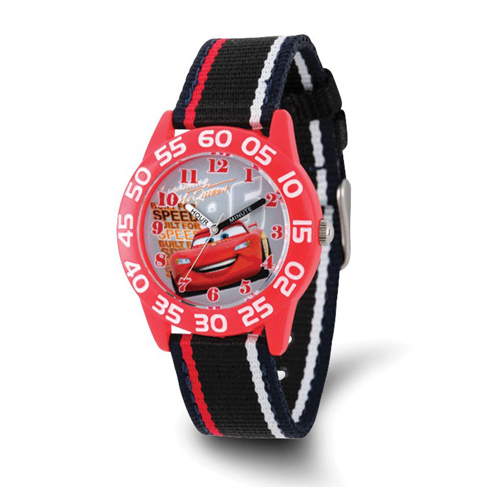 Disney Boys Cars Lightning McQueen Acrylic Time Teacher Watch, Item W9429 by The Black Bow Jewelry Co.