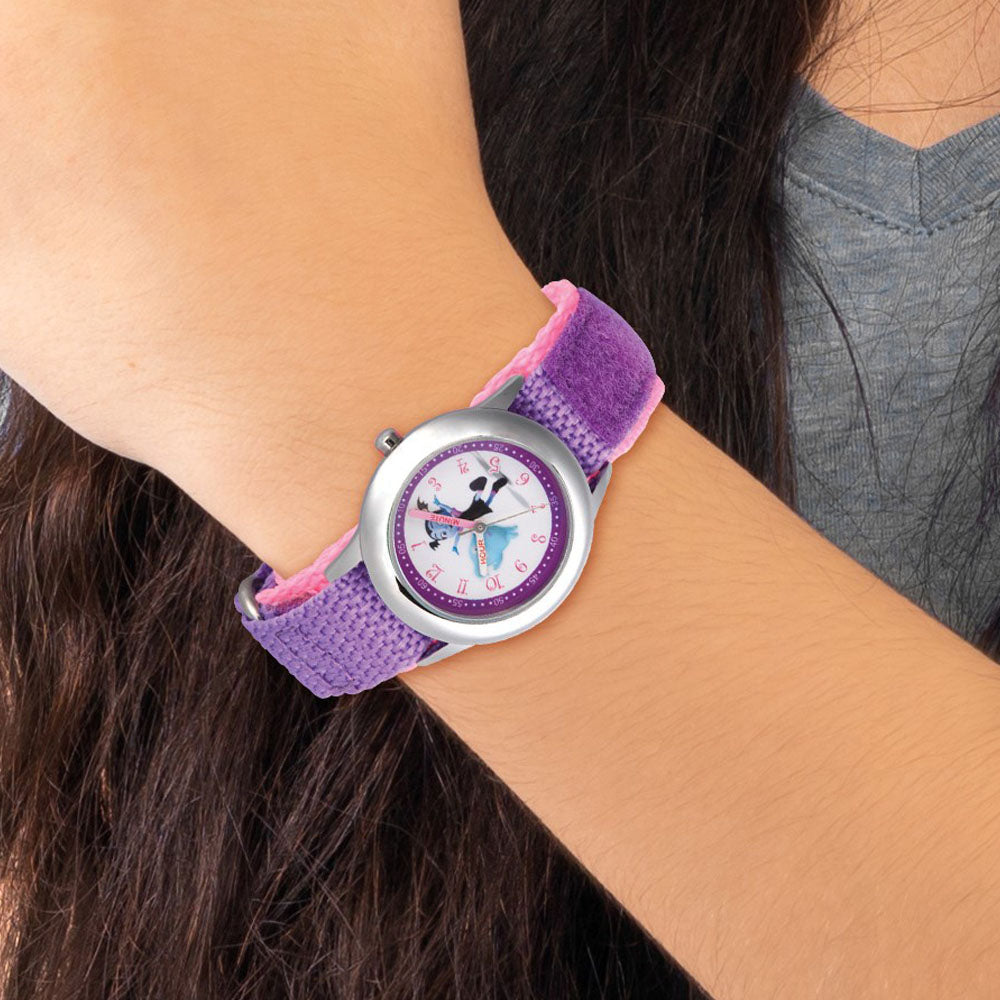 Alternate view of the Disney Girls Vampirina &amp; Demi Purple Strap Time Teacher Watch by The Black Bow Jewelry Co.