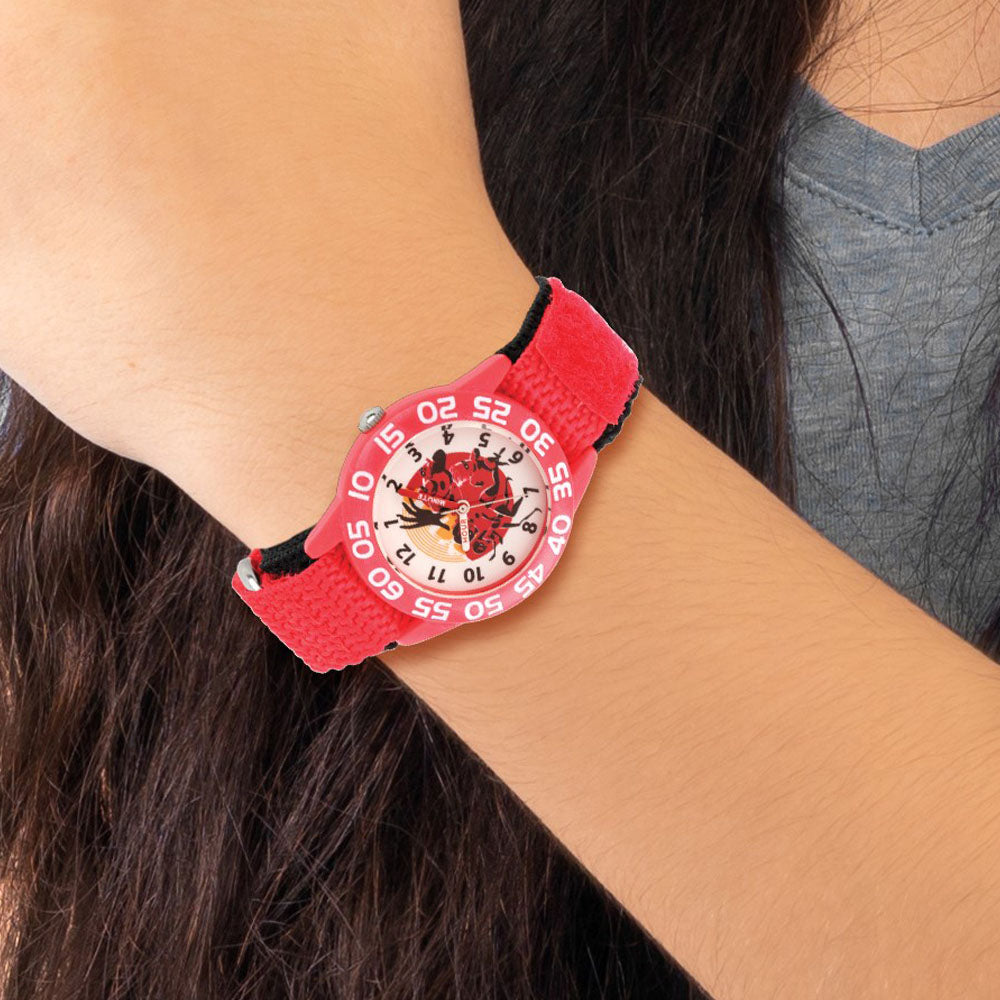 Alternate view of the Disney Boys Incredibles 2 Red Nylon Band Time Teacher Watch by The Black Bow Jewelry Co.