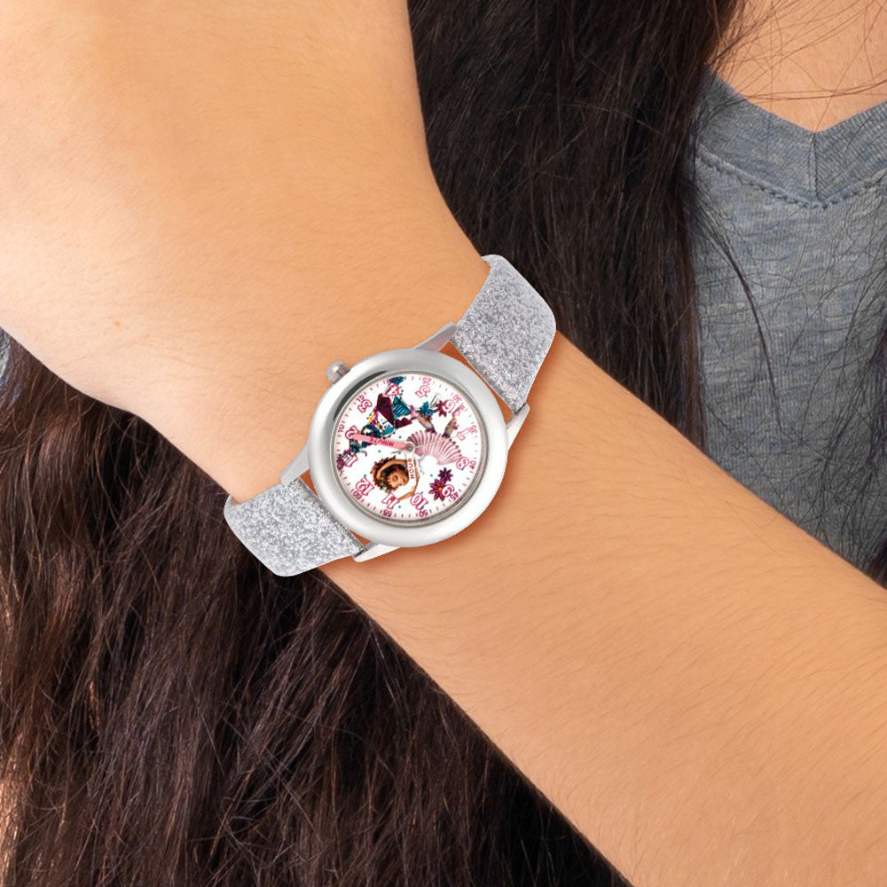 Alternate view of the Disney Girls Fancy Nancy Glitter Leather Band Time Teacher Watch by The Black Bow Jewelry Co.