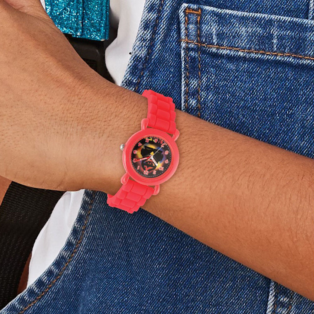 Alternate view of the Disney Girls Inside Out Anger Red Silicone Band Time Teacher Watch by The Black Bow Jewelry Co.