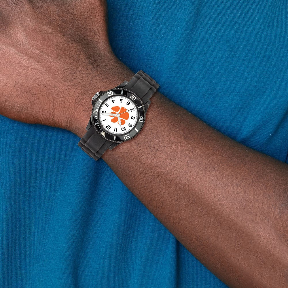 Alternate view of the LogoArt Mens Clemson University Scholastic Watch by The Black Bow Jewelry Co.