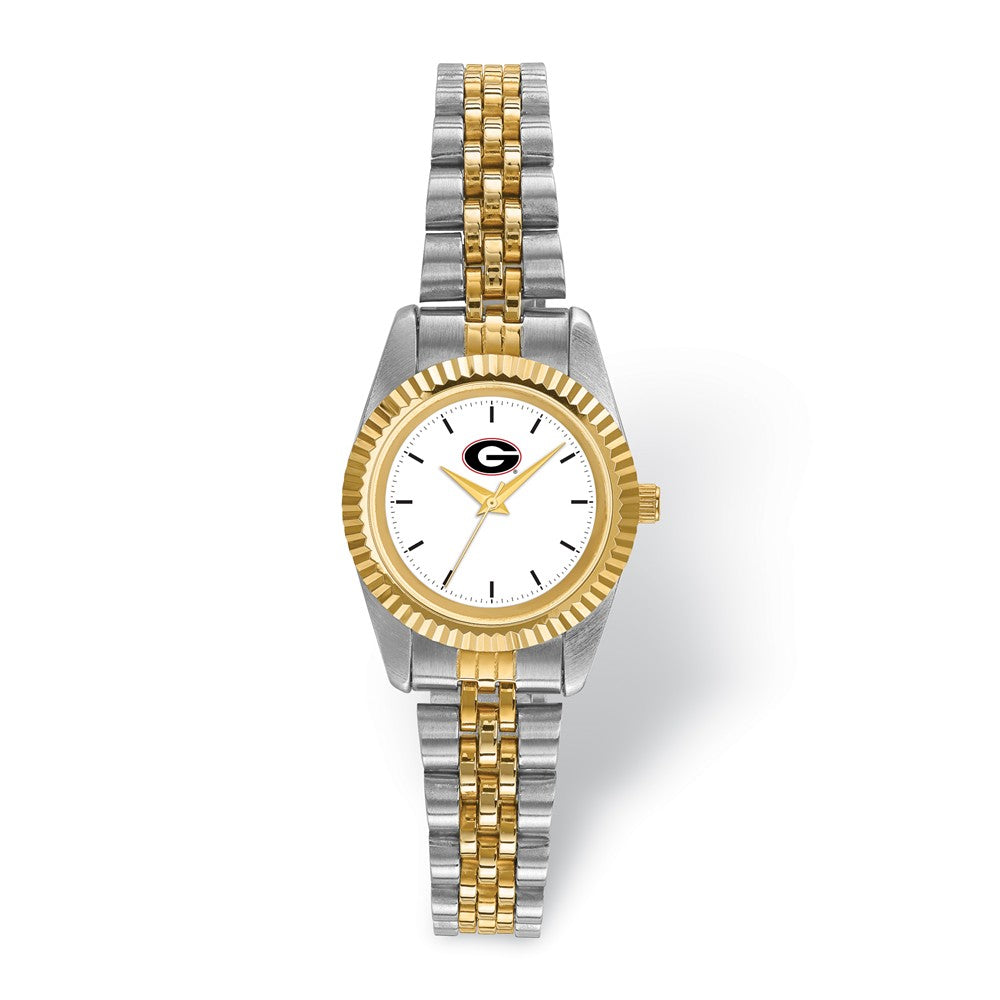 LogoArt Ladies University of Georgia Pro Two-tone Watch, Item W9626 by The Black Bow Jewelry Co.