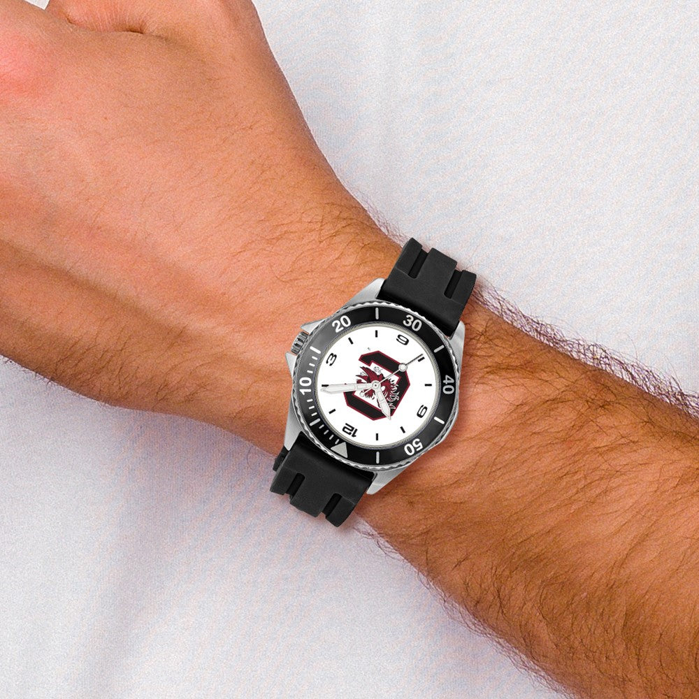 Alternate view of the LogoArt Mens University of South Carolina Collegiate Watch by The Black Bow Jewelry Co.