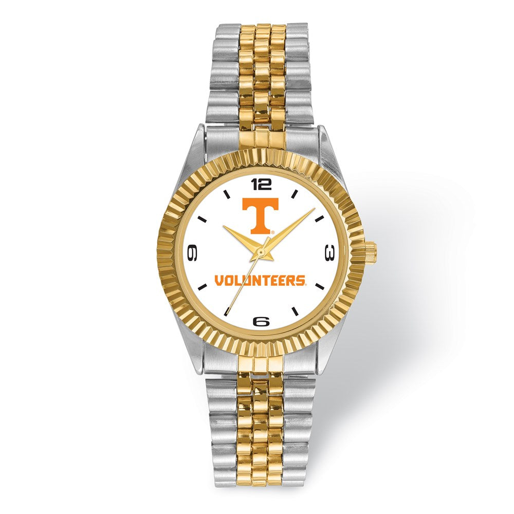LogoArt Mens University of Tennessee Knoxville Pro Two-tone Watch, Item W9703 by The Black Bow Jewelry Co.