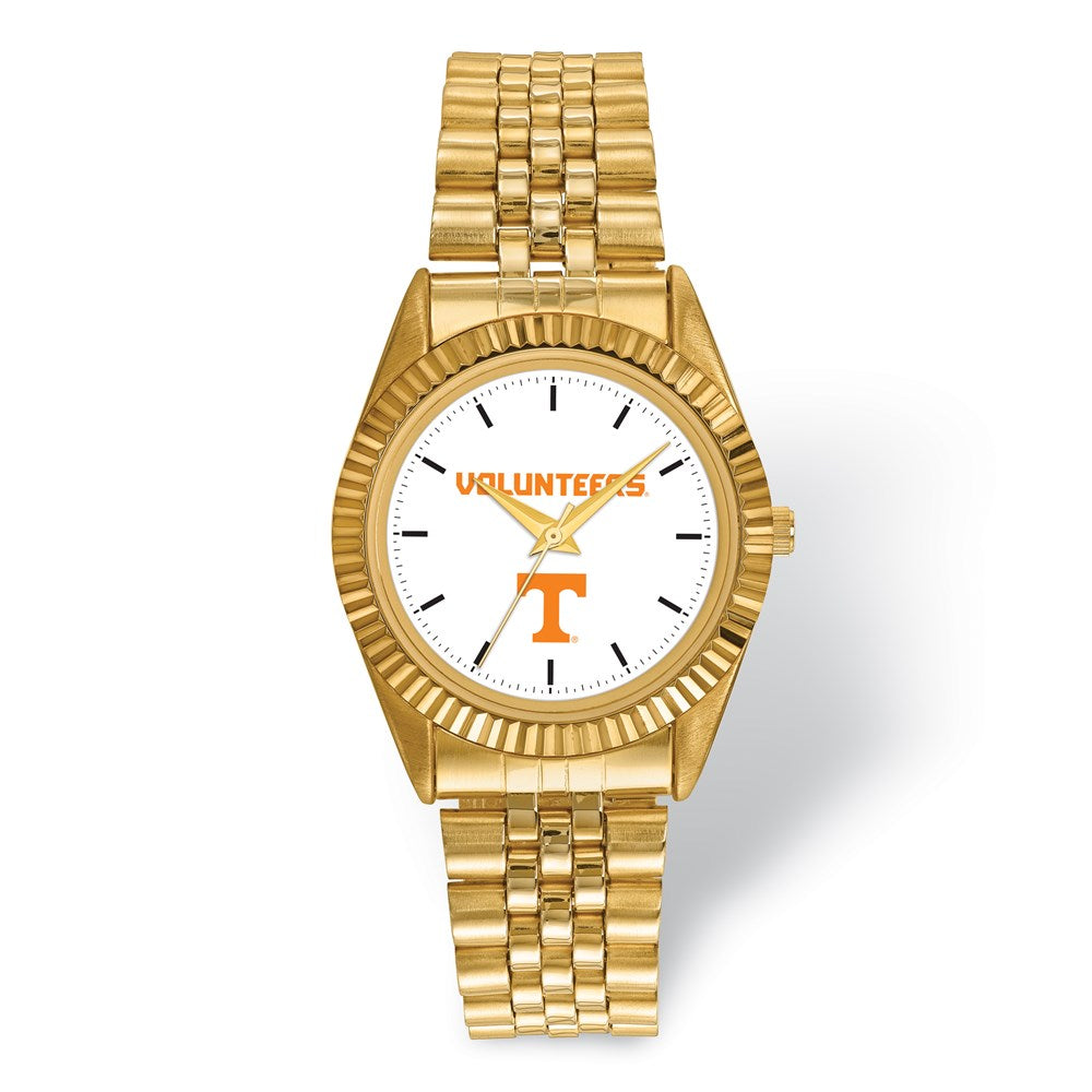 LogoArt Mens University of Tennessee Knoxville Pro Gold-tone Watch, Item W9704 by The Black Bow Jewelry Co.