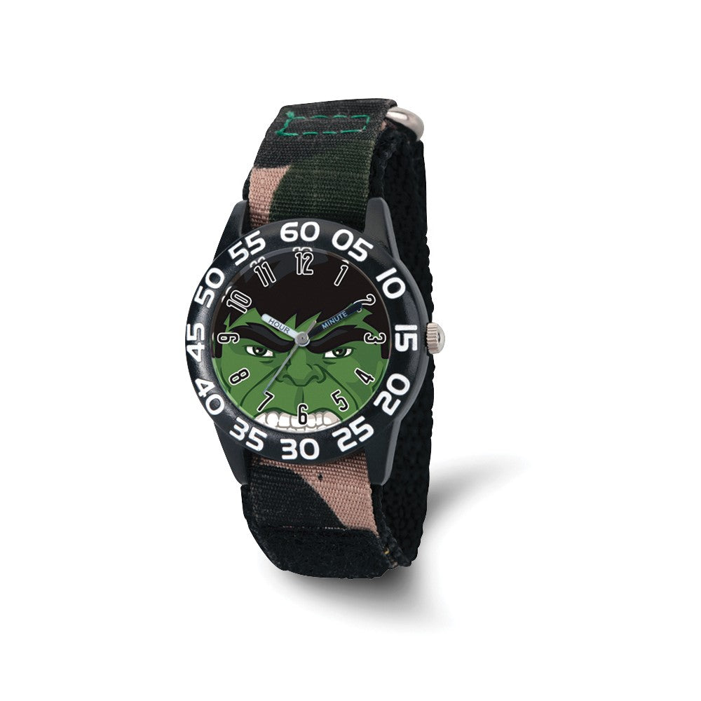Marvel Boys Hulk Camo Strap Acrylic Time Teacher Watch, Item W9760 by The Black Bow Jewelry Co.