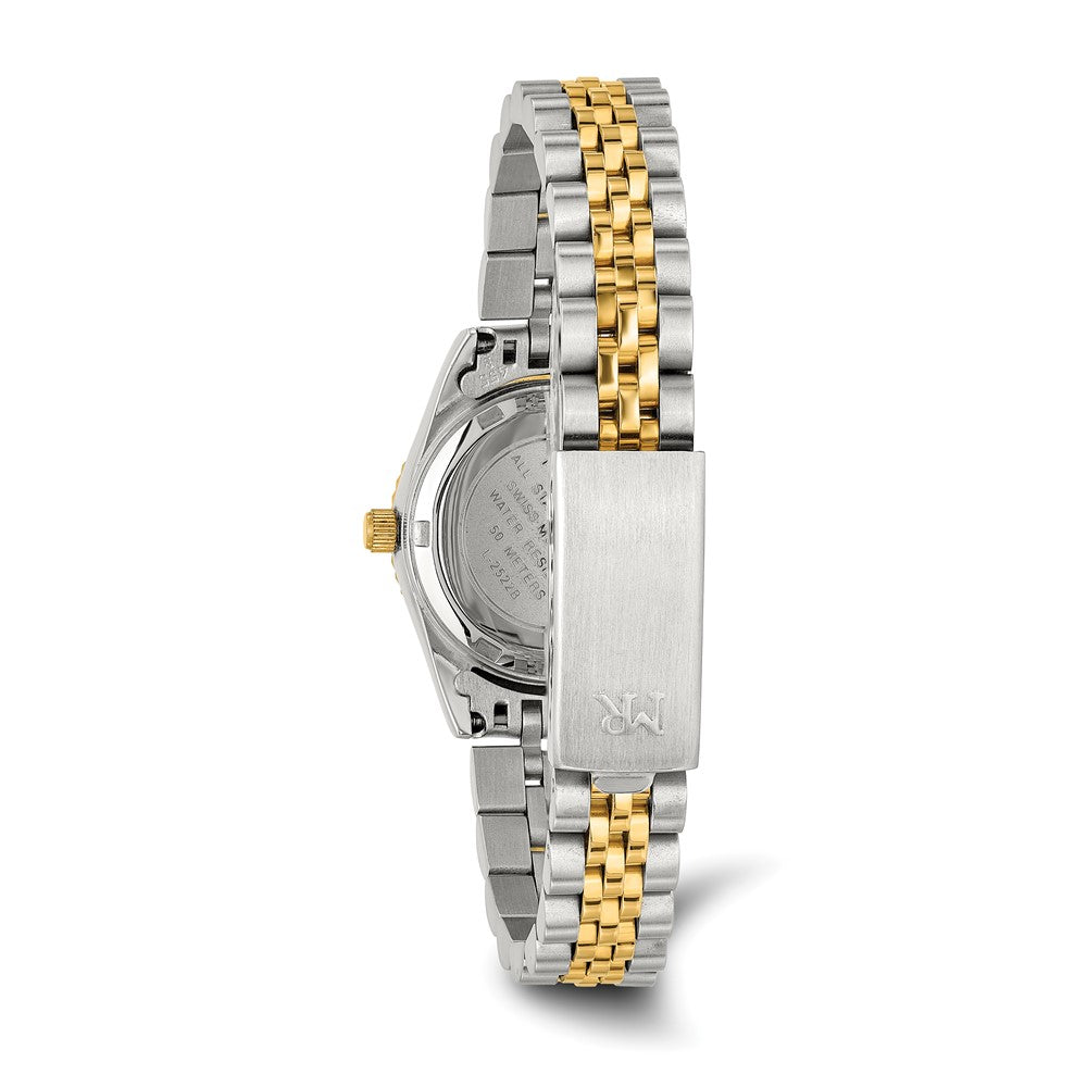 Alternate view of the Mountroyal Ladies Two-tone IP-plated Black Dial Watch by The Black Bow Jewelry Co.