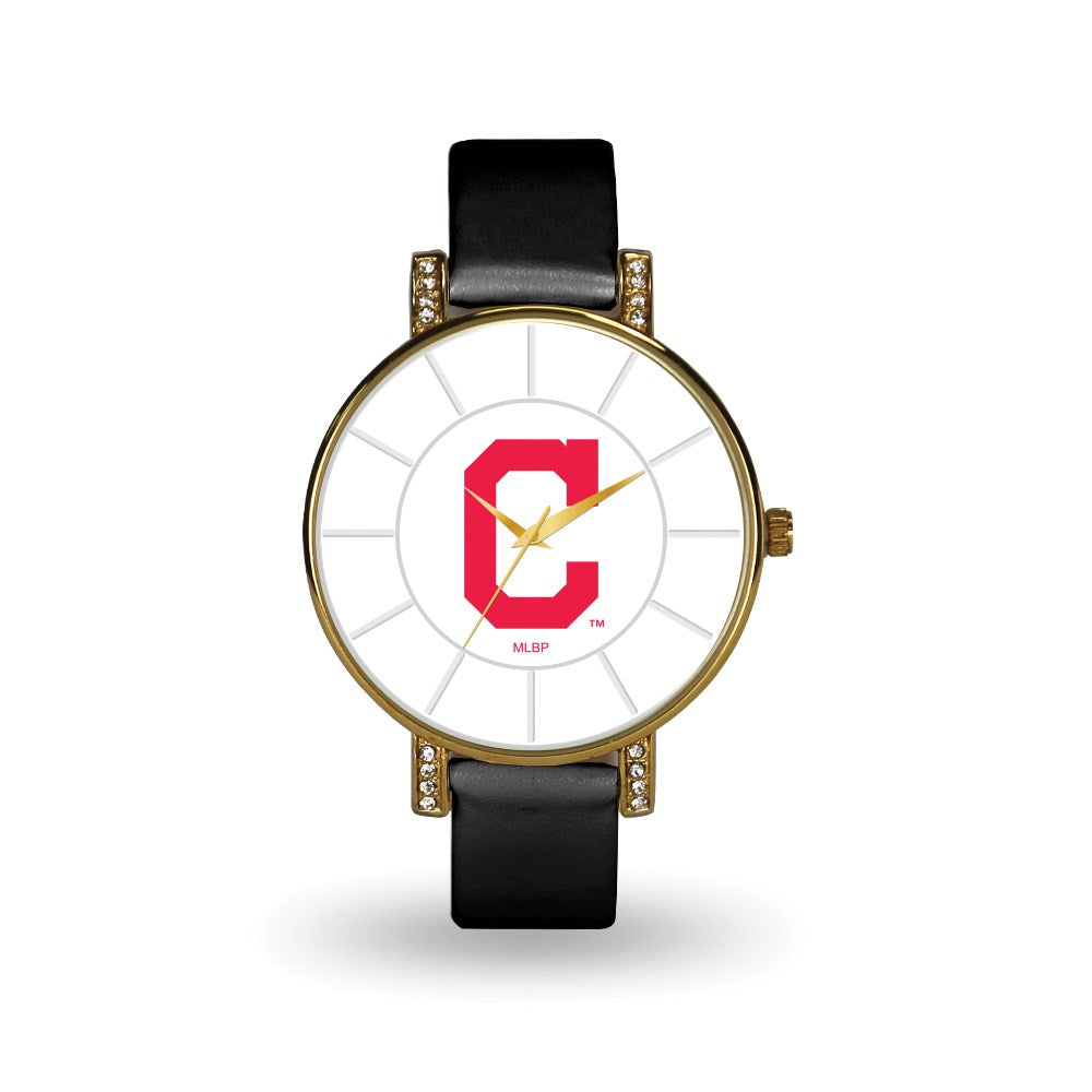 MLB Ladies Cleveland Indians Lunar Watch, Item W9859 by The Black Bow Jewelry Co.