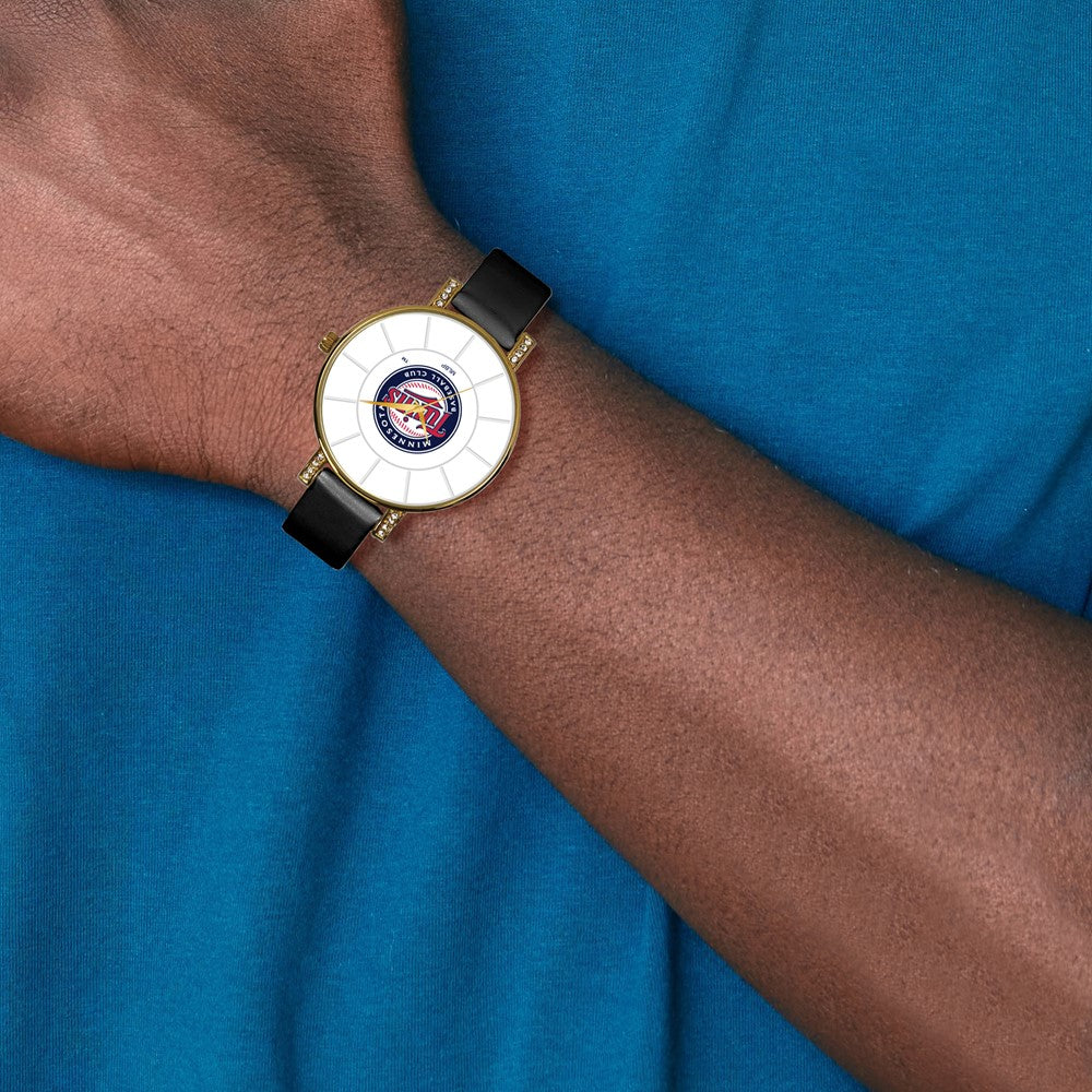 Alternate view of the MLB Ladies Minnesota Twins Lunar Watch by The Black Bow Jewelry Co.