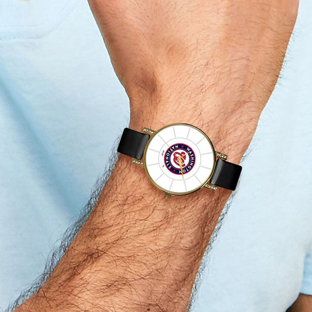Alternate view of the MLB Ladies Washington Nationals Lunar Watch by The Black Bow Jewelry Co.